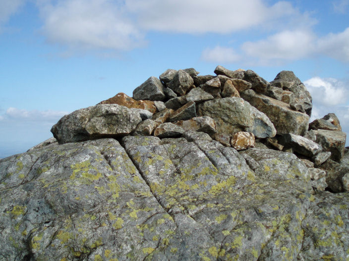 Scafell summit cairn Scafell summit cairn